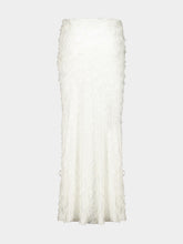 Gabriela Hearst Ivory Frei Silk-Wool Fil Coupé Maxi Skirt