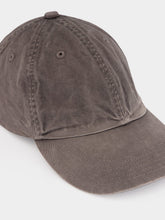 Auralee Ink Black Garment-Dyed Finx Chino Cap