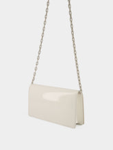 Christian Louboutin White Bettina Patent Leather Clutch