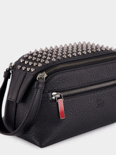 Christian Louboutin Black Funky Leather Travel Pouch