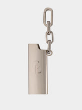 Christian Louboutin Silver Metal Lighter Case Keyring