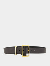 Gabriela Hearst Black Marlene Leather Belt