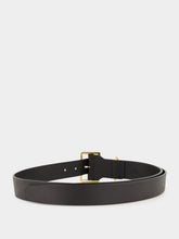 Gabriela Hearst Black Marlene Leather Belt