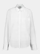 Courrèges White Cotton Poplin Button-Up Shirt