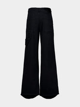 Courrèges Black Hammer Denim Baggy Pants