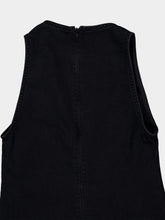 Courrèges Black Heritage Sleeveless Denim Dress