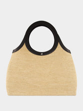 Courrèges Natural Beige Medium Holy Raffia Bag