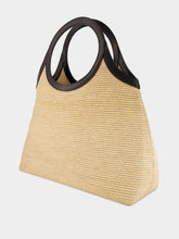 Courrèges Natural Beige Medium Holy Raffia Bag