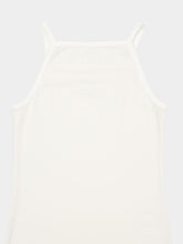 Courrèges Heritage White Contrast Cotton Tank Top