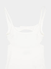 Courrèges Heritage White 90s Rib Cotton Tank Top
