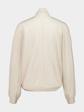 Courrèges Light Sand Merino Wool Mockneck Sweater