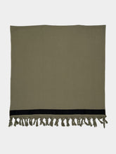 Haomy Khaki Taupe Copacabana Cotton Beach Towel