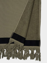 Haomy Khaki Taupe Copacabana Cotton Beach Towel