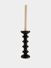 Maison Sarah Lavoine Black Slavic Ceramic Candleholder
