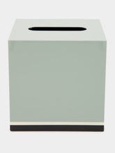 Maison Sarah Lavoine Lacquered Green Grey Tissue Box