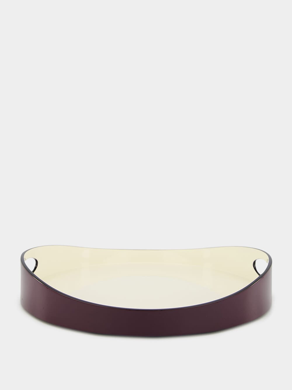 Basile Ecru/Aubergine Tray