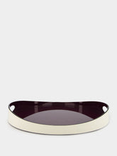 Maison Sarah Lavoine Basile Aubergine/Ecru Tray