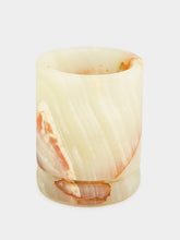 Zaconi Small Onyx T-Light Holder in Serene Green