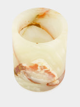 Zaconi Small Onyx T-Light Holder in Serene Green