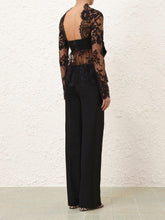 Zimmermann Black Illustration Lace Bow Bodice