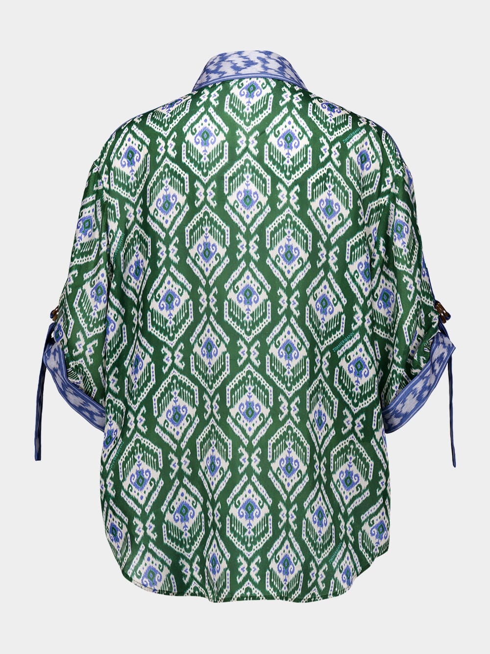 Green Wylie Silk Relaxed Fit Shirt