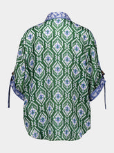 Zimmermann Green Wylie Silk Relaxed Fit Shirt