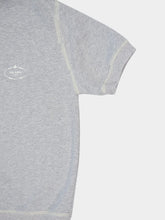 Prada Grey Cotton Polo Shirt with Pearl Buttons