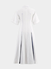Ferragamo Long Dress with Satin Inlays