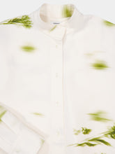 Ferragamo White Blossom Print Shirt Dress