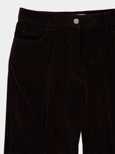 Ferragamo Dark Espresso Wide-Leg Corduroy Trousers
