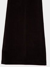 Ferragamo Dark Espresso Wide-Leg Corduroy Trousers
