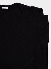 Ferragamo Black Silk Blouse with Waist Detail