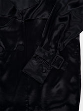 Ferragamo Black Satin Double-Breasted Jacket