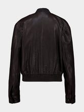 Ferragamo Espresso Leather Bomber Jacket