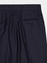 Ferragamo Charcoal Pinstripe Wool Trouser