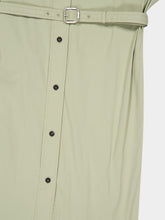 Ferragamo Burnt Sage Poplin Shirt Dress