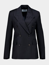 Ferragamo Charcoal Pinstripe Wool Blazer