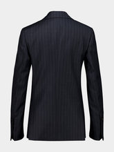 Ferragamo Charcoal Pinstripe Wool Blazer
