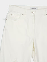 Ferragamo Mascarpone Frayed Straight-Leg Jeans