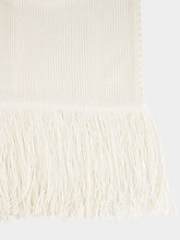 Ferragamo Mascarpone White Fringed Knit Dress