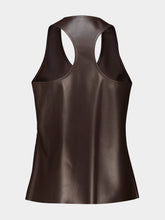 Ferragamo Espresso Nappa Racer Back Vest