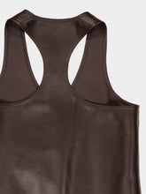 Ferragamo Espresso Nappa Racer Back Vest