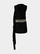 Ferragamo Black Silk Mini Dress with Lace Detail