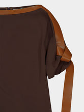 Ferragamo Espresso Brown Long Viscose Dress
