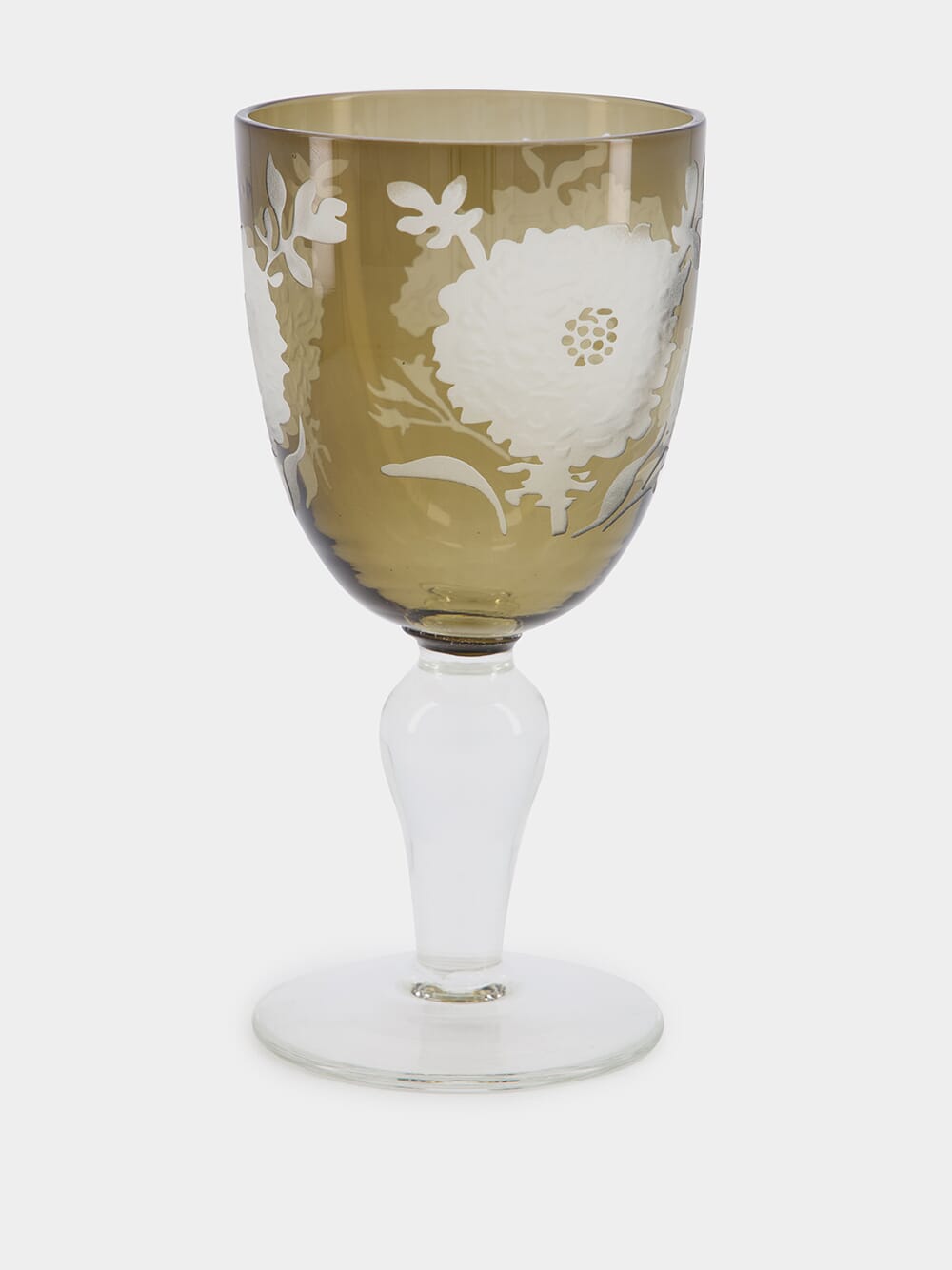 Set of 6 Peony Wine Glasses