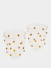 Polspotten Yellow Nob Glass Tumblers Set of 2