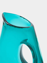 Polspotten Turquoise Glass Jug