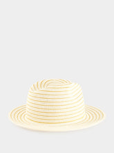 Borsalino Natural and Cream Leo Braided Papier Hat