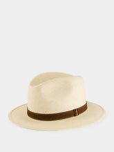 Borsalino Natural and Brown Country Panama Quito Hat