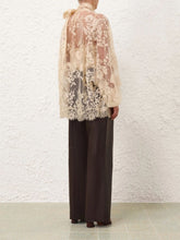 Zimmermann Light Tea Illustration Lace Blouse